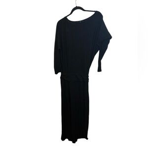 Tart Yvonne Black Shirred Waist Dolman Maxi Dress